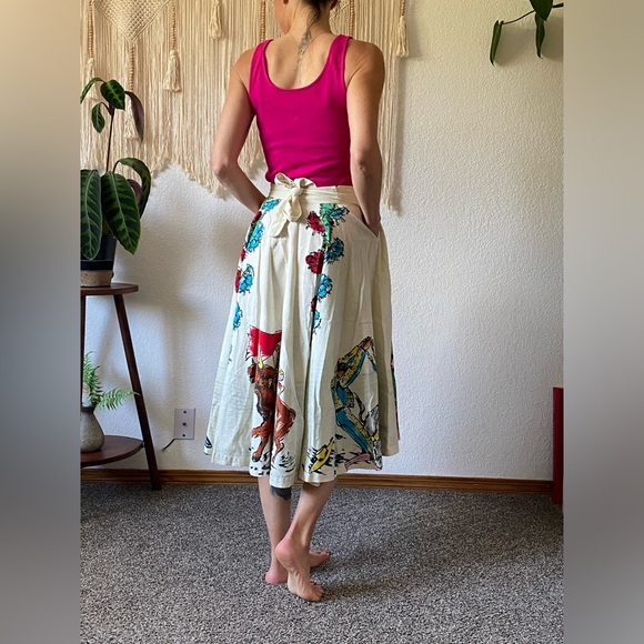 1950s hand-painted vintage matador circle skirt ππ» - Picture 5 of 16